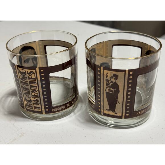 HOuze Roaring Twenties Classic Film Stars Highball Bar Glasses - Picture 3 of 9